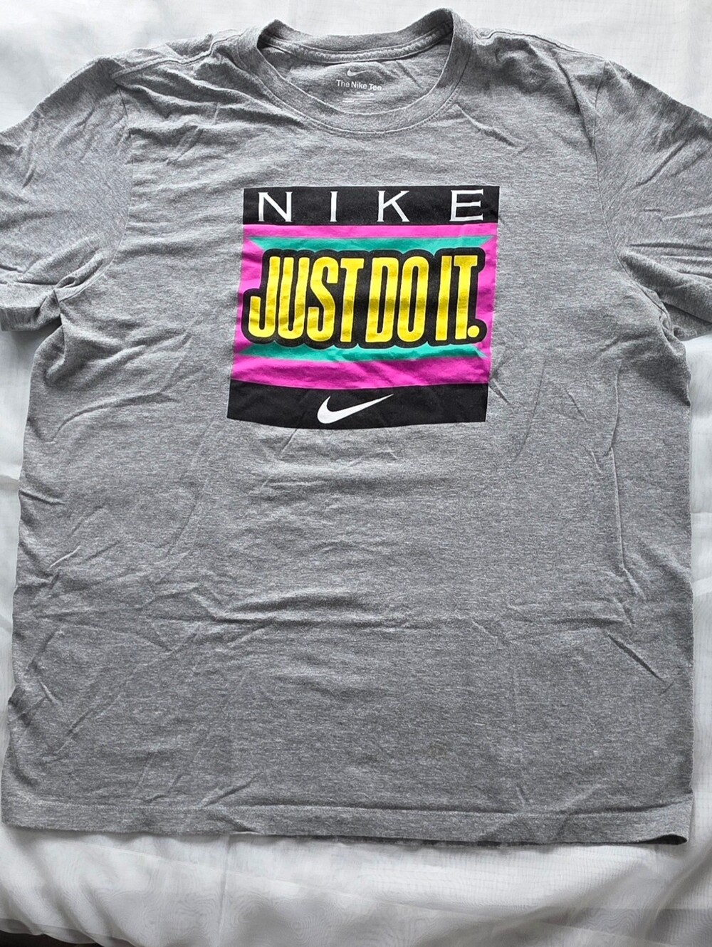 Nike Gray 'The Nike Tee' Crewneck with Subtle Logo